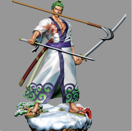 Roronoa Zoro – Dreischwerterstil (Sense) in Kuri